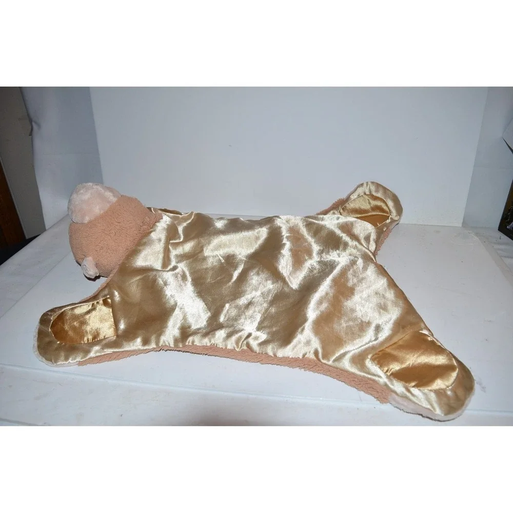 Baby Gund Pippy Monkey Comfy Cozy Satin‎ Plush Activity Security Blanket Lovey